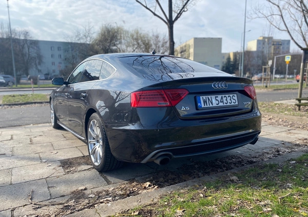 Audi A5 cena 57900 przebieg: 219000, rok produkcji 2013 z Warszawa małe 704